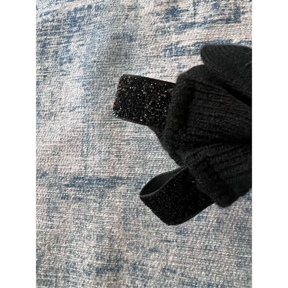 Women's Gap Black Glitter Tab Boot Socks 1 Pair - Picture 4 of 4